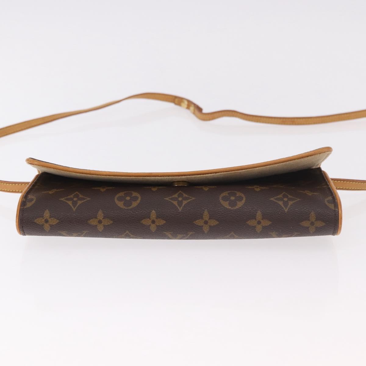 LOUIS VUITTON Monogram Pochette Twin GM Shoulder Bag M51852 LV Auth ep14810