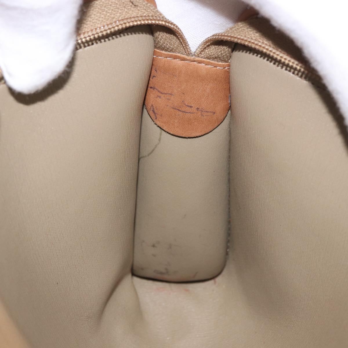Christian Dior Honeycomb Canvas Clutch Bag PVC Beige Auth ep14816