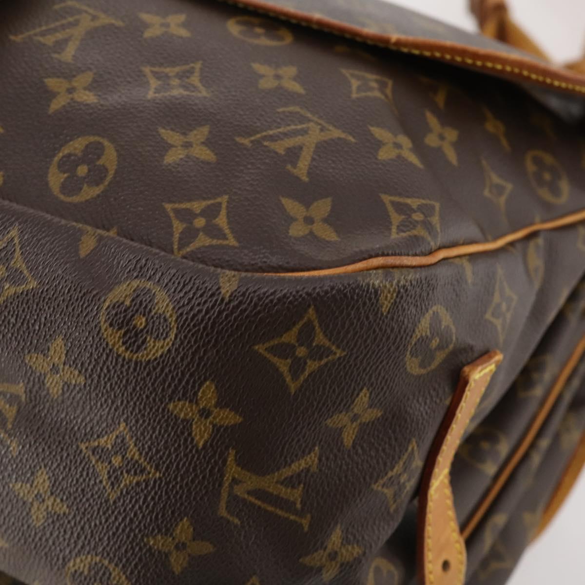 LOUIS VUITTON Monogram Saumur 35 Shoulder Bag M42254 LV Auth ep14817