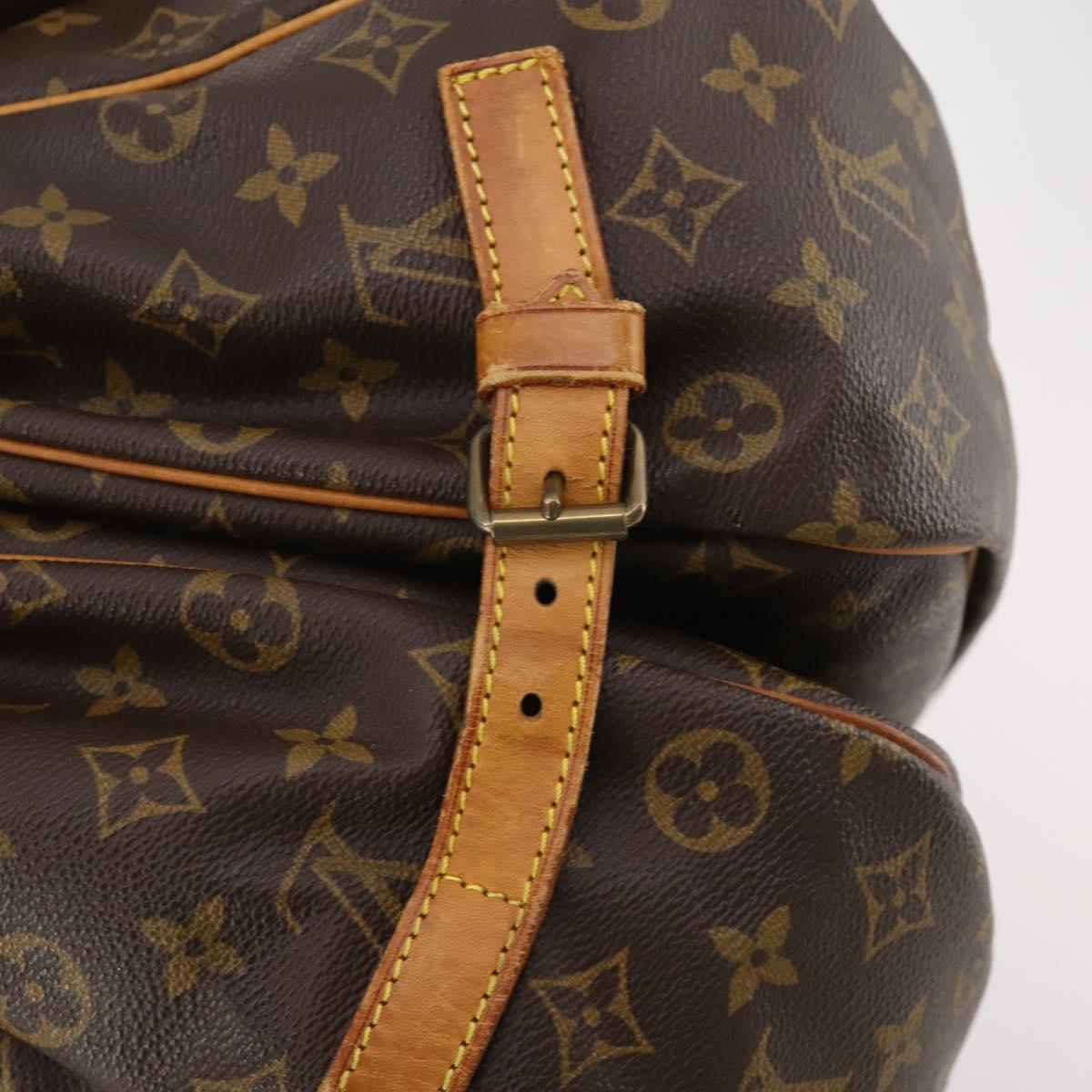 LOUIS VUITTON Monogram Saumur 35 Shoulder Bag M42254 LV Auth ep14817
