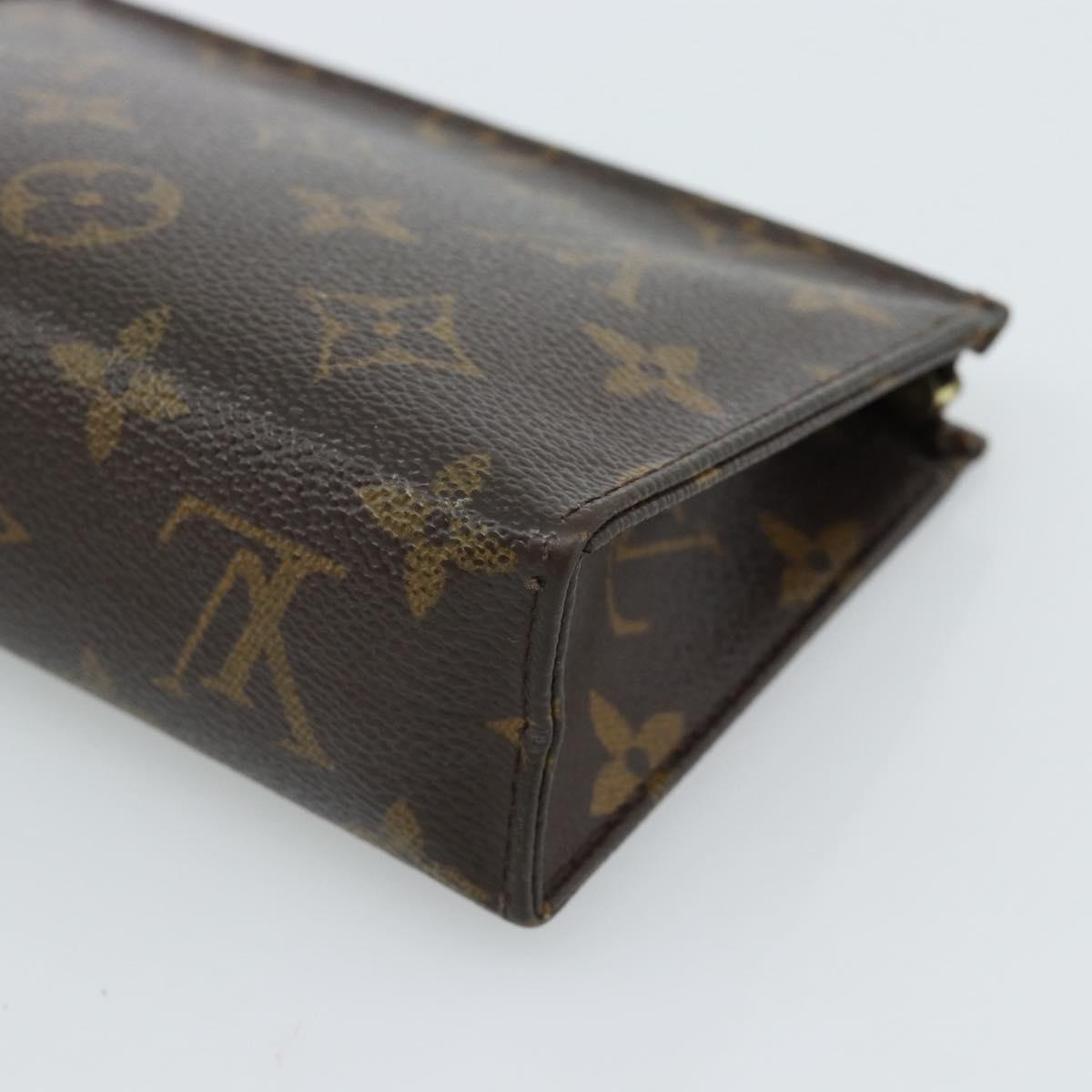 LOUIS VUITTON Monogram Poche Toilette 15 Pouch M47546 LV Auth ep14823