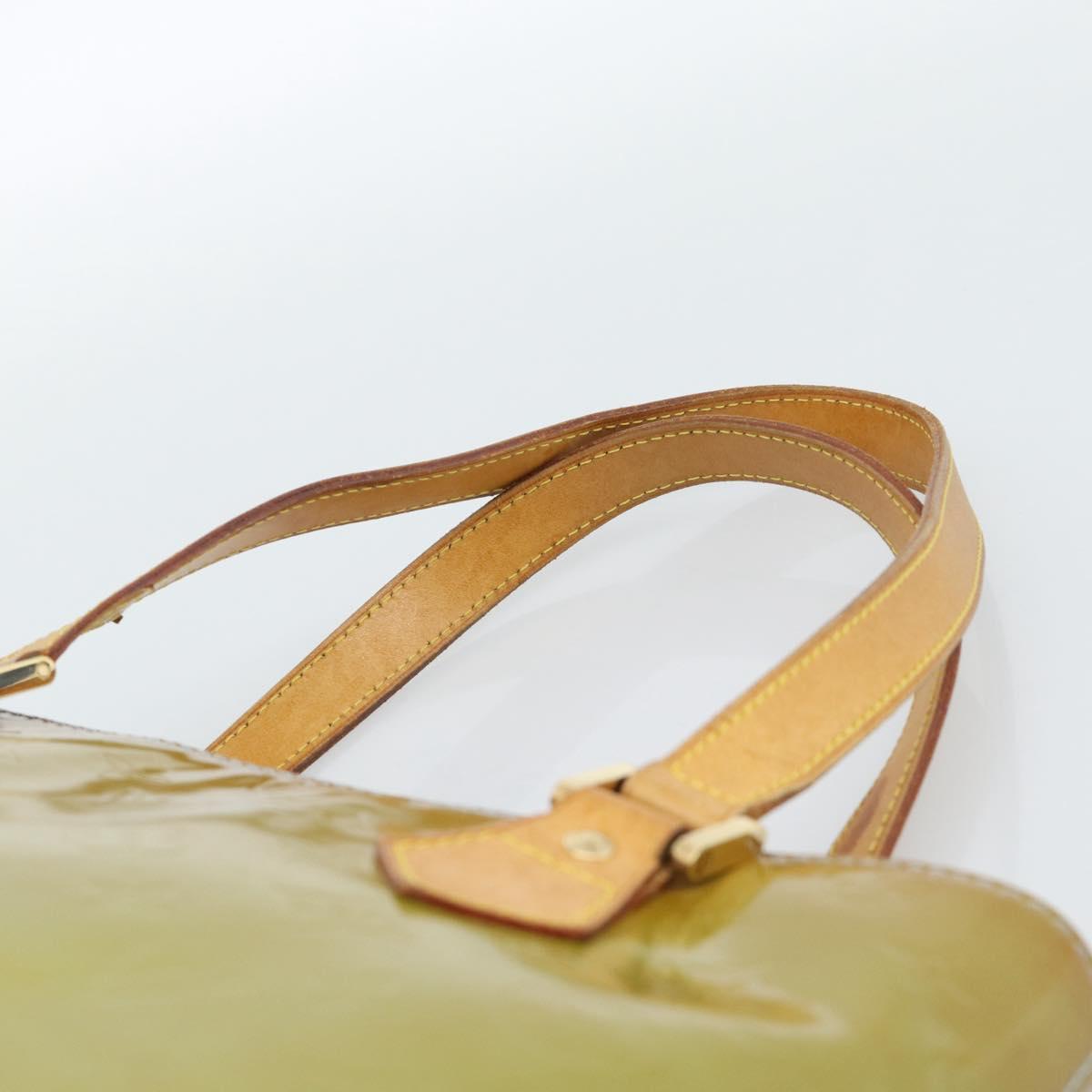 LOUIS VUITTON Monogram Vernis Houston Hand Bag Baby Blue M91005 LV Auth ep14828