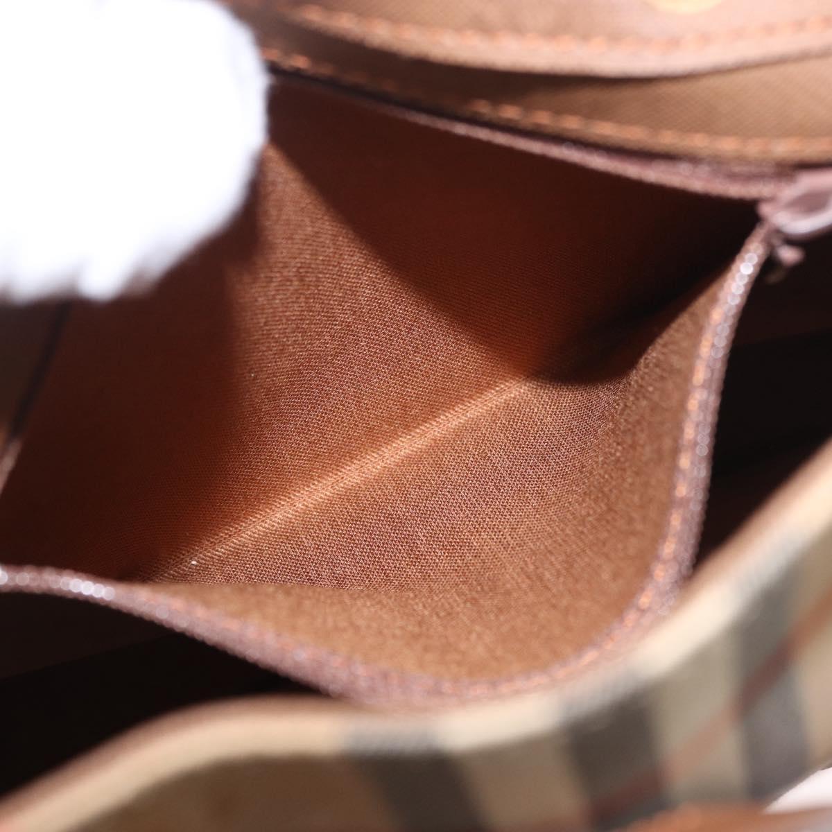 BURBERRY Nova Check Backpack Canvas Beige Gold Auth ep14839A