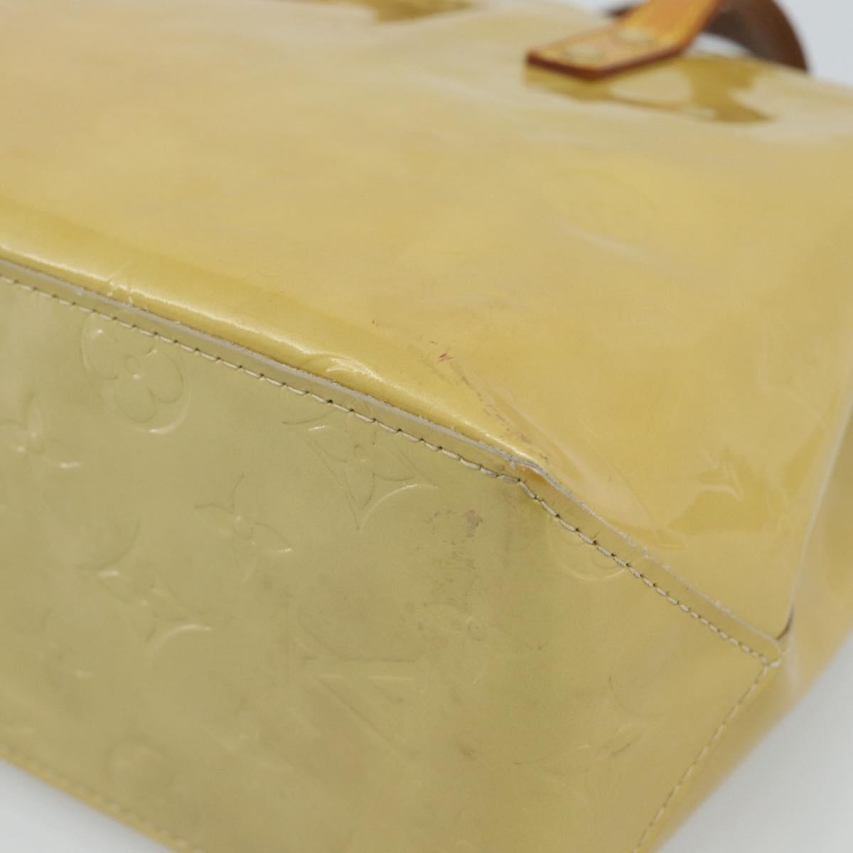 LOUIS VUITTON Monogram Vernis Reade PM Hand Bag Beige M91144 LV Auth ep14840