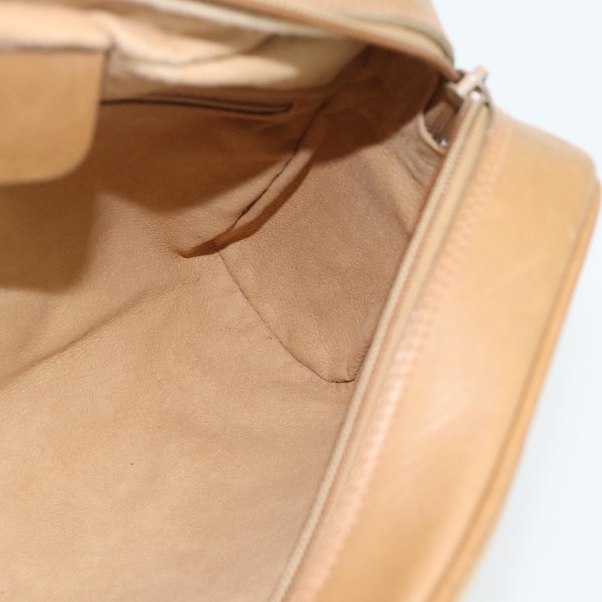 GUCCI Web Sherry Line Shoulder Bag Canvas Beige Gold Red 010 378 Auth ep14843