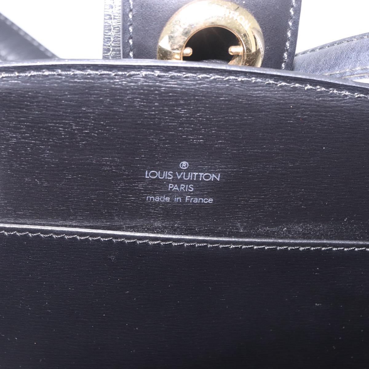 LOUIS VUITTON Epi Capuchin Shoulder Bag Black M52342 LV Auth ep14847