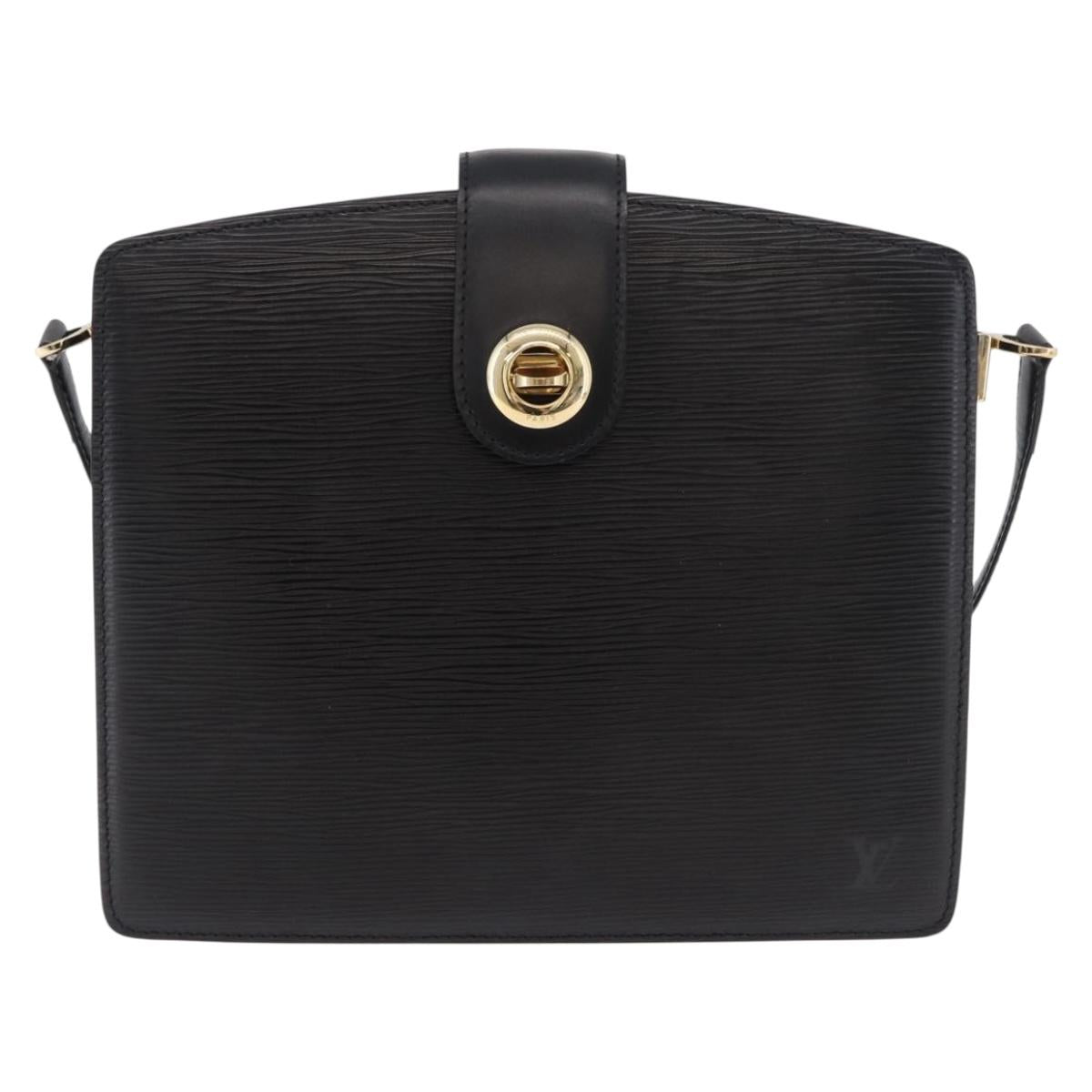 LOUIS VUITTON Epi Capuchin Shoulder Bag Black M52342 LV Auth ep14847