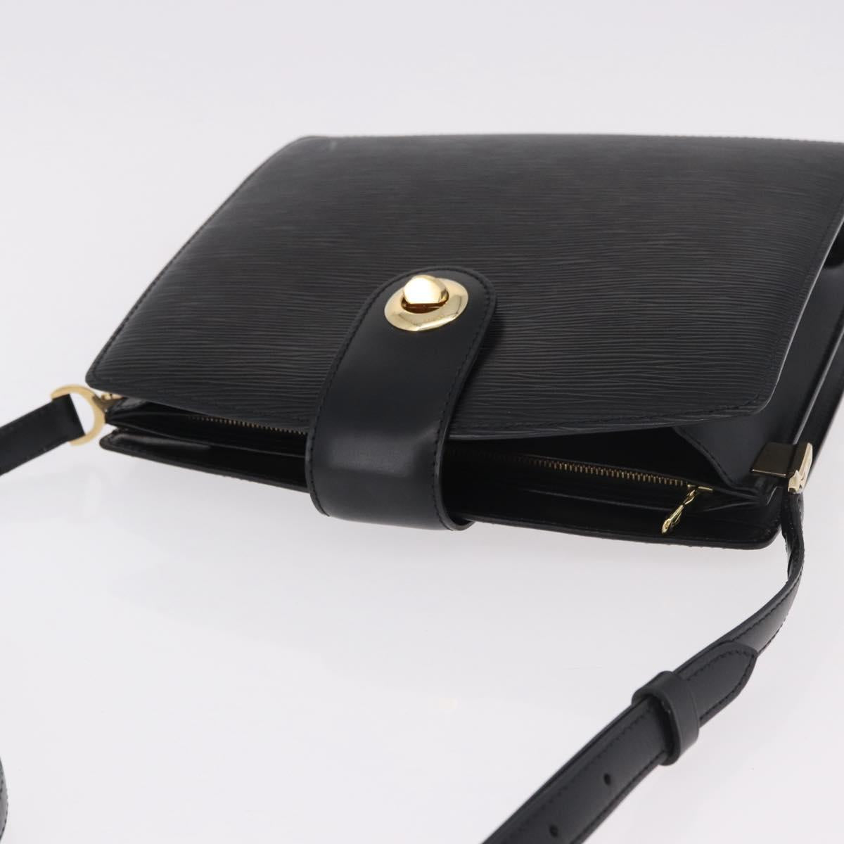 LOUIS VUITTON Epi Capuchin Shoulder Bag Black M52342 LV Auth ep14847