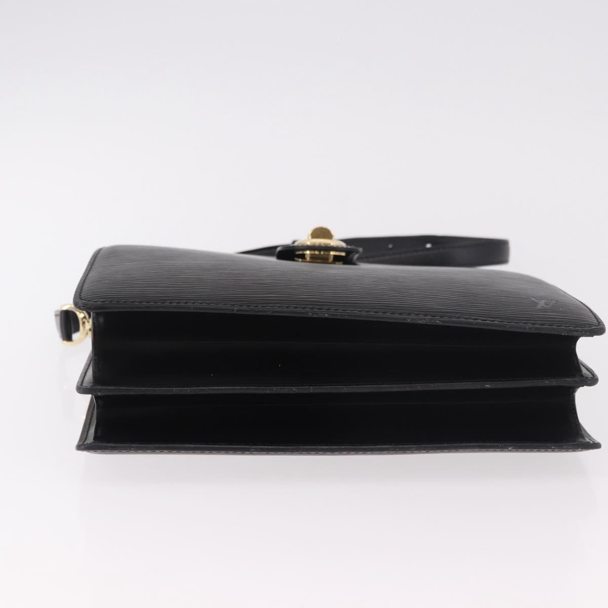 LOUIS VUITTON Epi Capuchin Shoulder Bag Black M52342 LV Auth ep14847