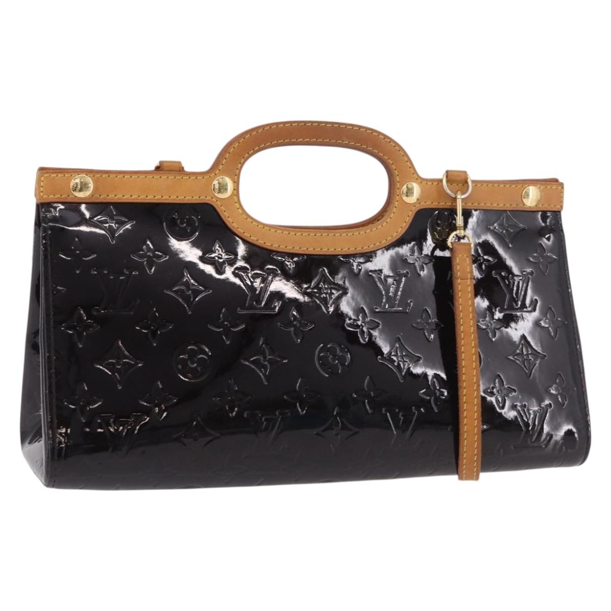 LOUIS VUITTON Vernis Roxbury Drive Hand Bag Amarante M91995 LV Auth ep14852