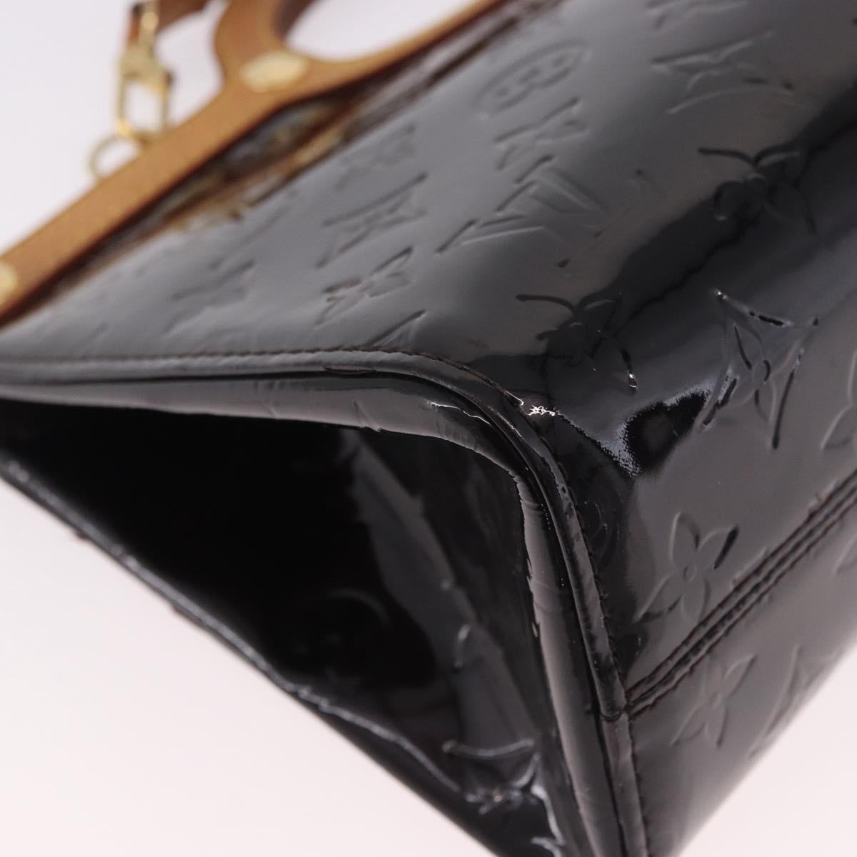 LOUIS VUITTON Vernis Roxbury Drive Hand Bag Amarante M91995 LV Auth ep14852