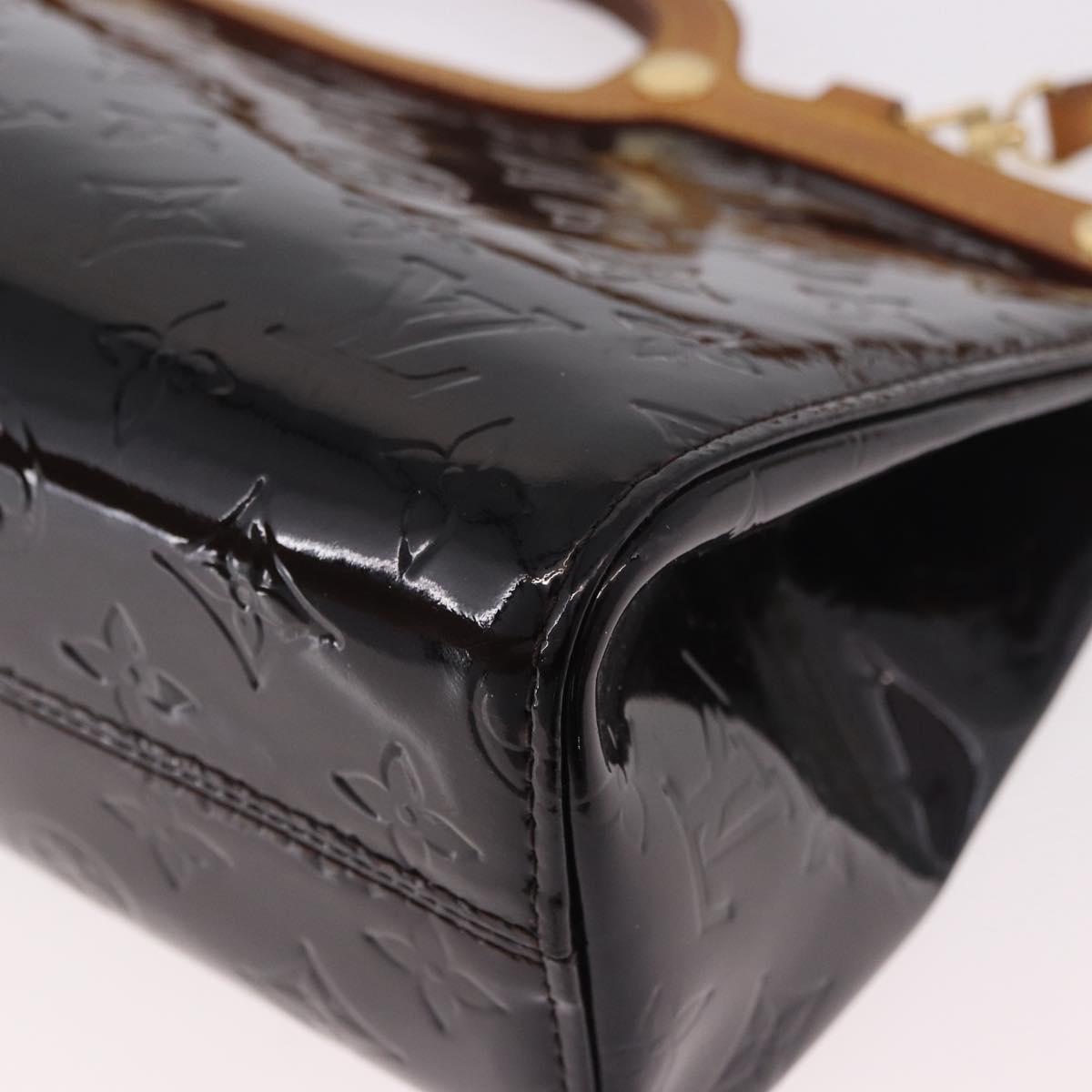 LOUIS VUITTON Vernis Roxbury Drive Hand Bag Amarante M91995 LV Auth ep14852