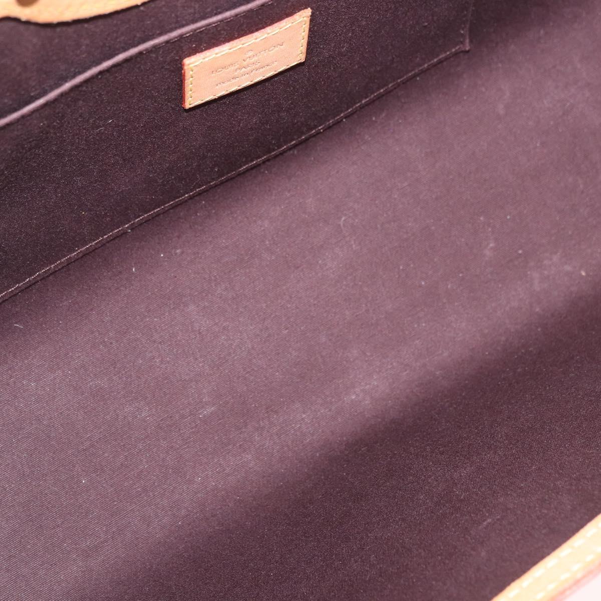 LOUIS VUITTON Vernis Roxbury Drive Hand Bag Amarante M91995 LV Auth ep14852