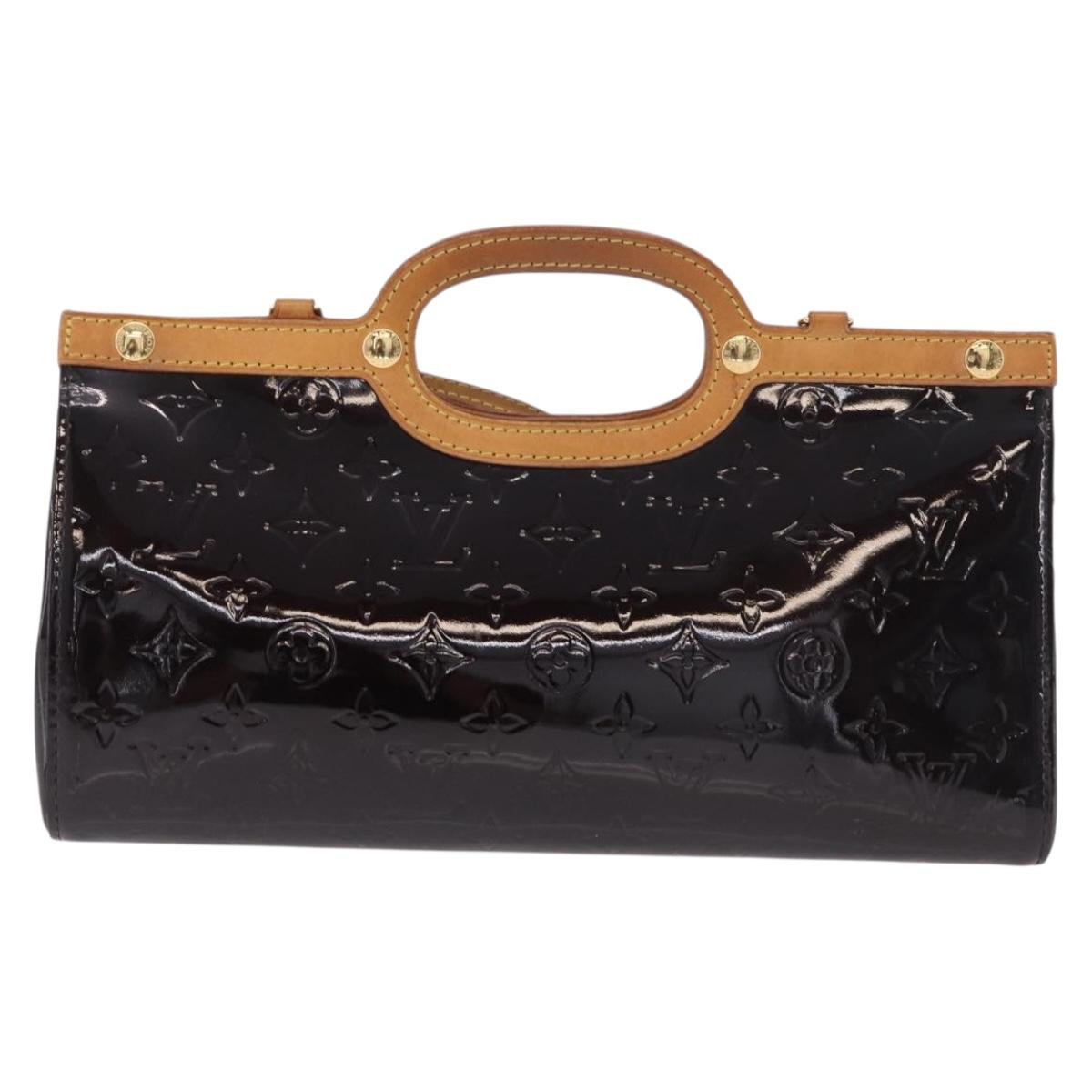 LOUIS VUITTON Vernis Roxbury Drive Hand Bag Amarante M91995 LV Auth ep14852
