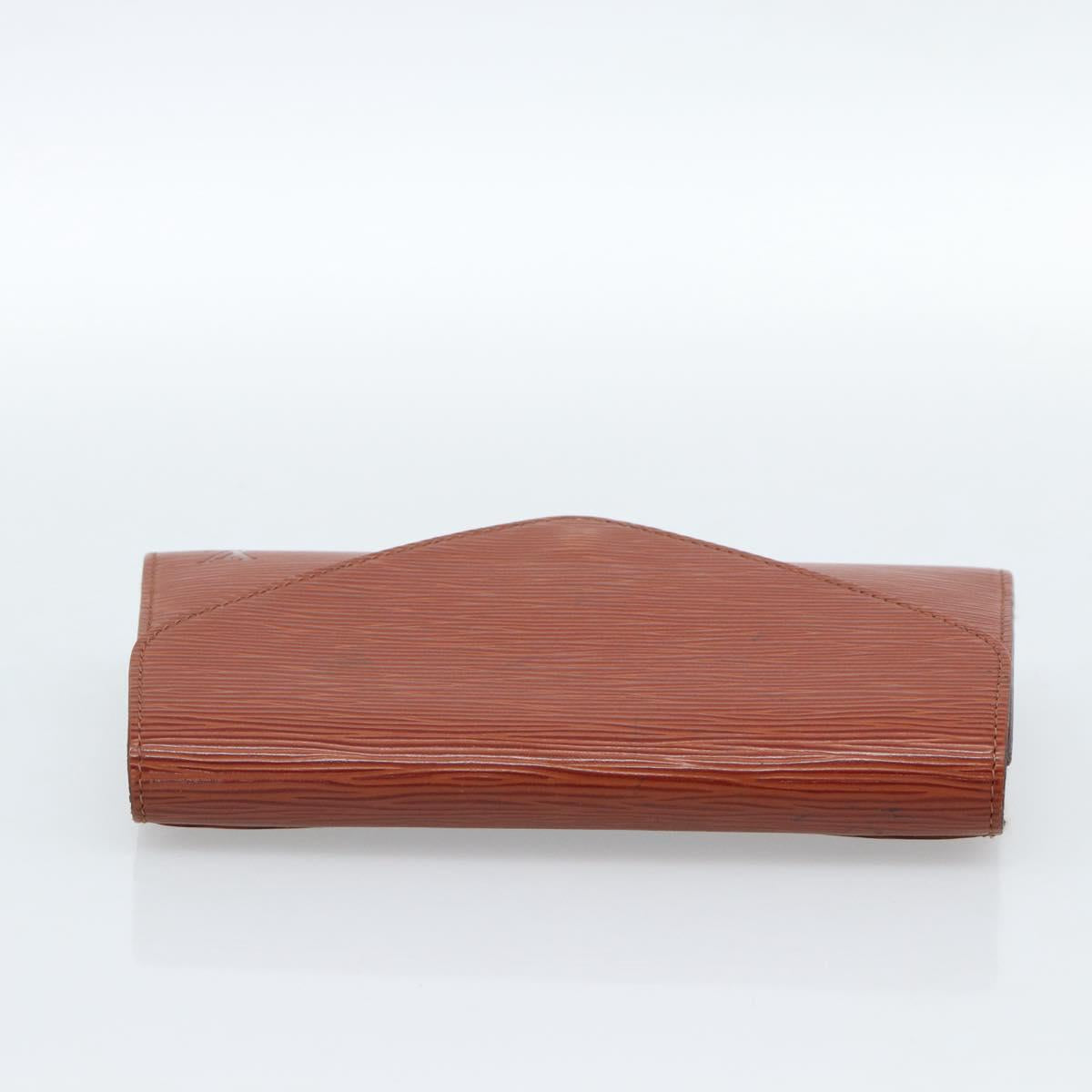 LOUIS VUITTON Epi Art Deco Clutch Bag Brown M52633 LV Auth ep14856