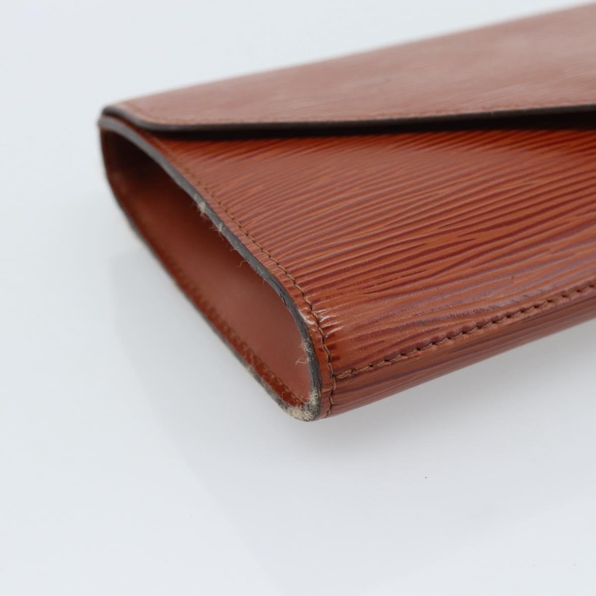 LOUIS VUITTON Epi Art Deco Clutch Bag Brown M52633 LV Auth ep14856