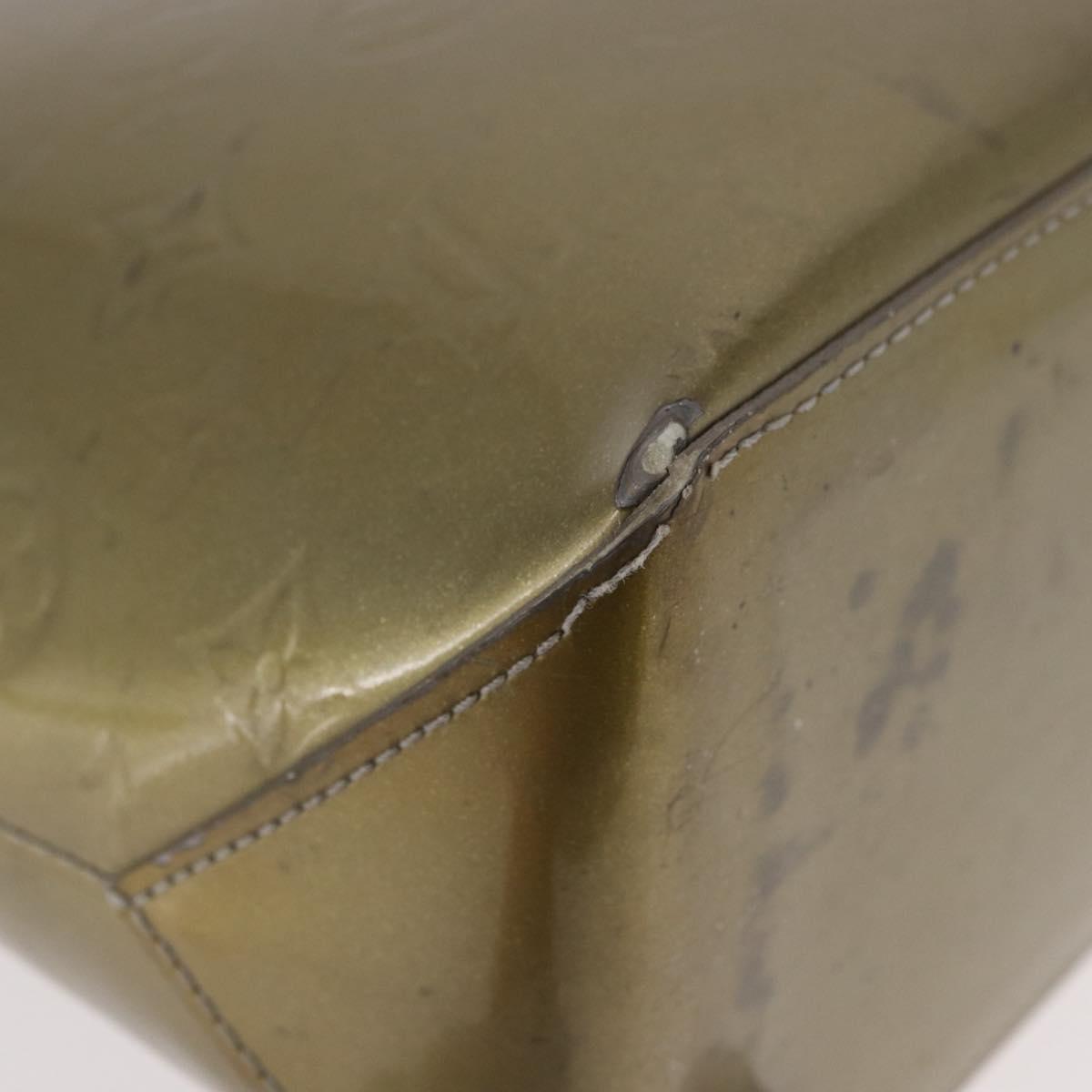 LOUIS VUITTON Monogram Vernis Wilshire GM Tote Bag Gris Art Deco LV Auth ep14862