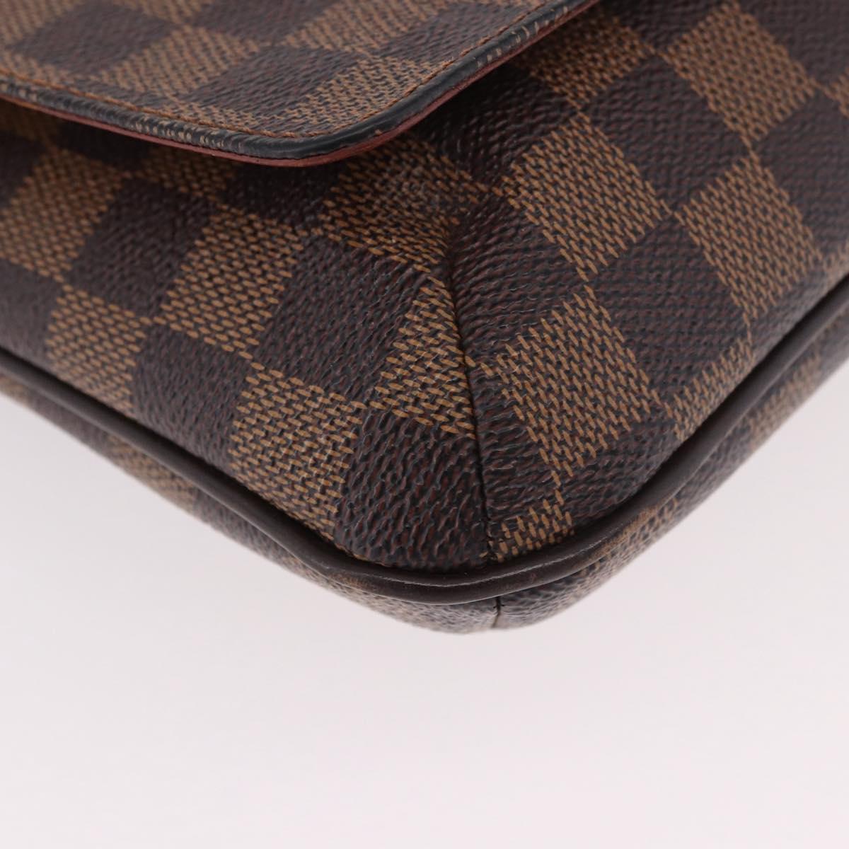 LOUIS VUITTON Damier Ebene Musette Tango Shoulder Bag N51301 LV Auth ep14865