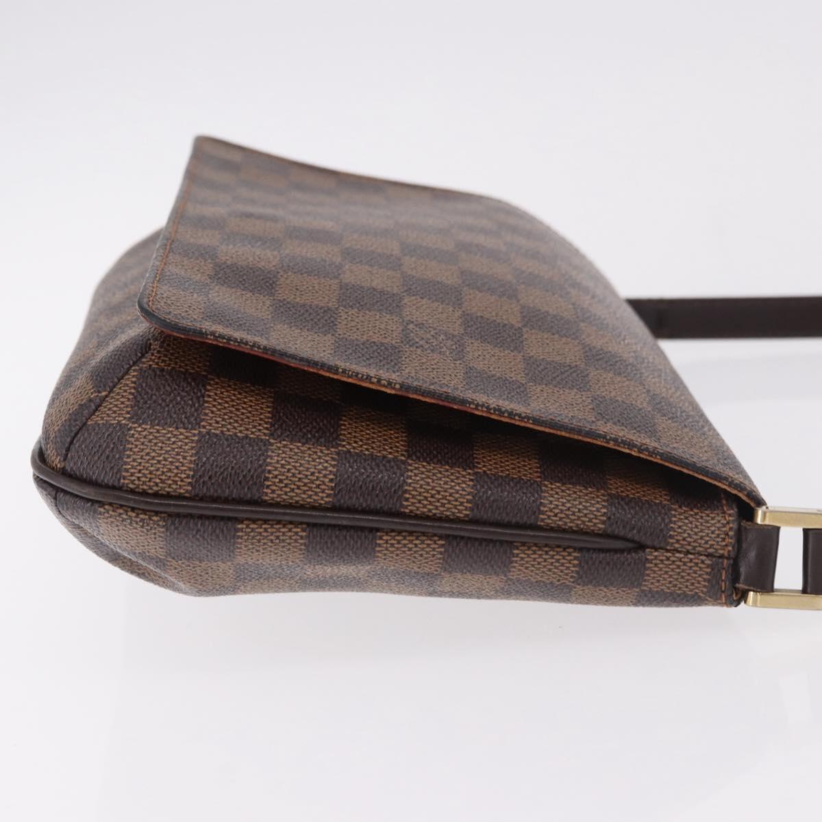 LOUIS VUITTON Damier Ebene Musette Tango Shoulder Bag N51301 LV Auth ep14865