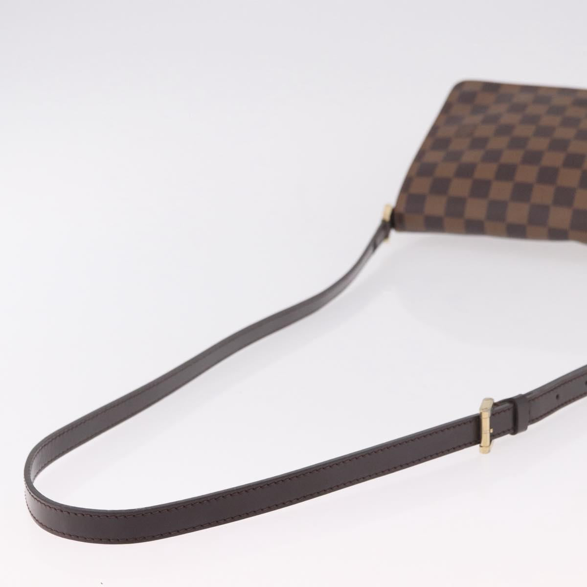LOUIS VUITTON Damier Ebene Musette Tango Shoulder Bag N51301 LV Auth ep14865