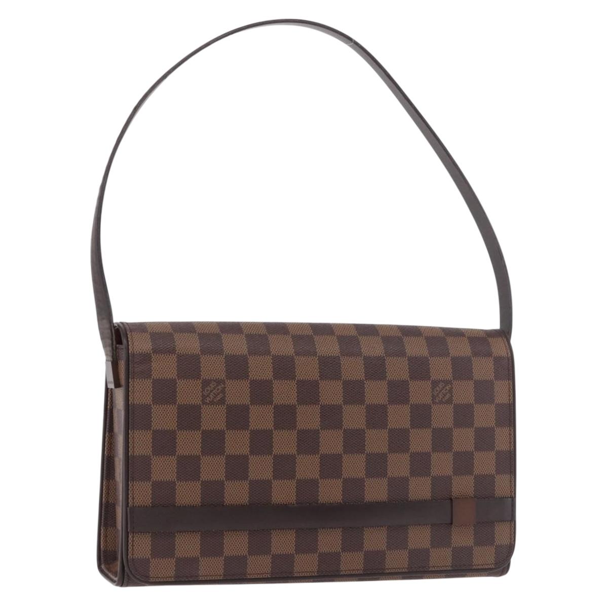 LOUIS VUITTON Damier Ebene Tribeca Ron Shoulder Bag N51160 LV Auth ep14870V