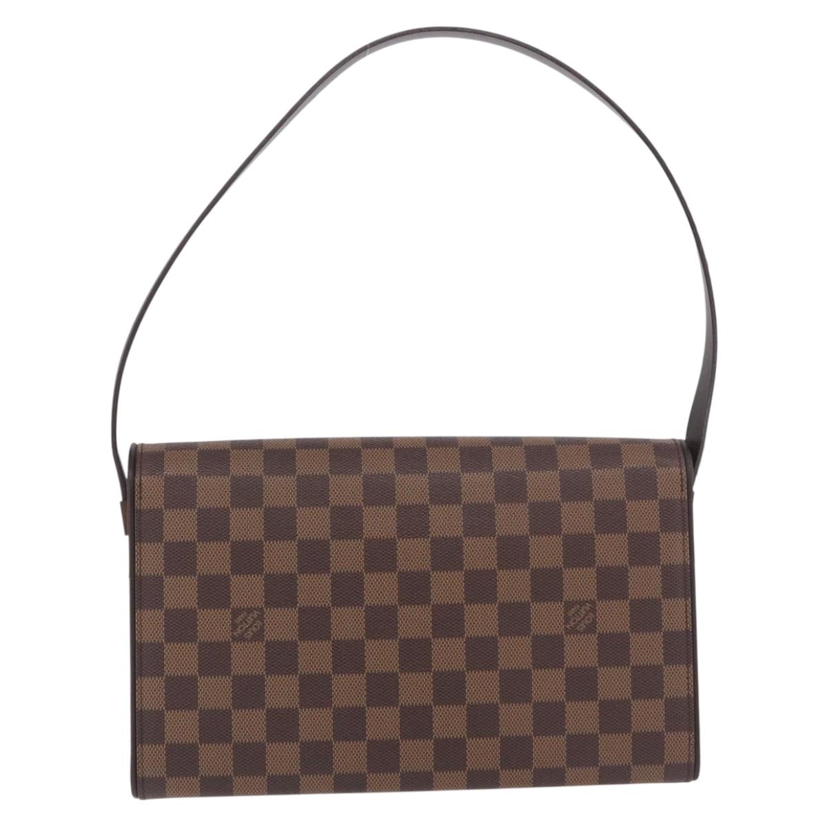 LOUIS VUITTON Damier Ebene Tribeca Ron Shoulder Bag N51160 LV Auth ep14870V