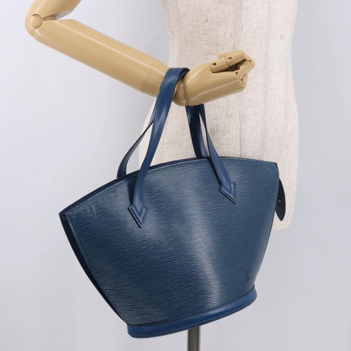 LOUIS VUITTON Epi Saint Jacques Shoulder Bag Blue M52275 LV Auth ep14878