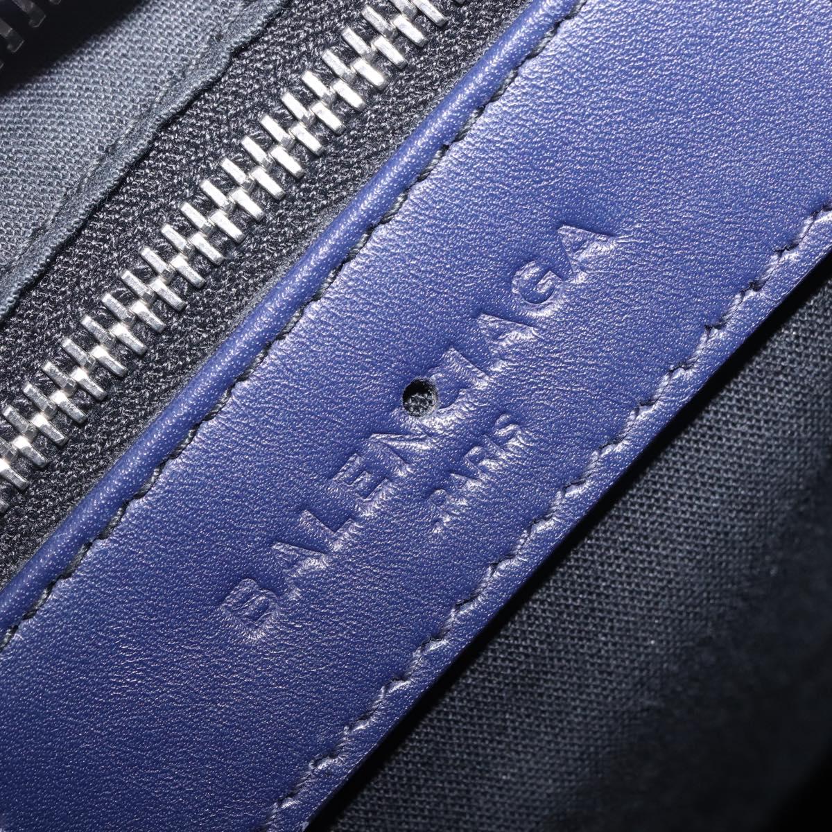 BALENCIAGA The Giant City Bag Leather Outlet 2way Navy 281770 Auth ep14879SAM