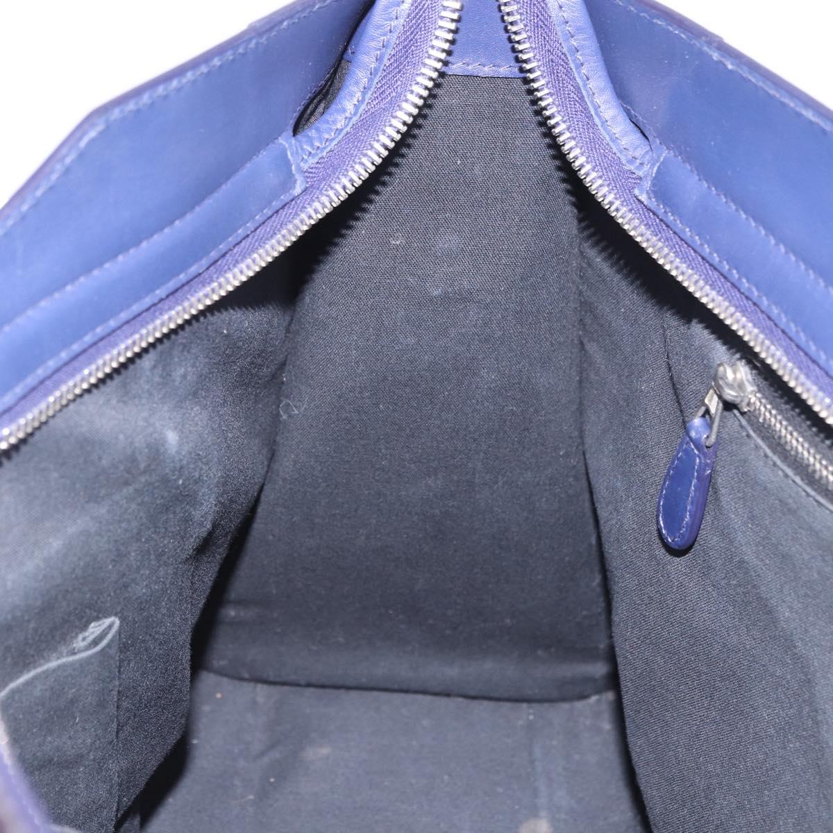 BALENCIAGA The Giant City Bag Leather Outlet 2way Navy 281770 Auth ep14879SAM