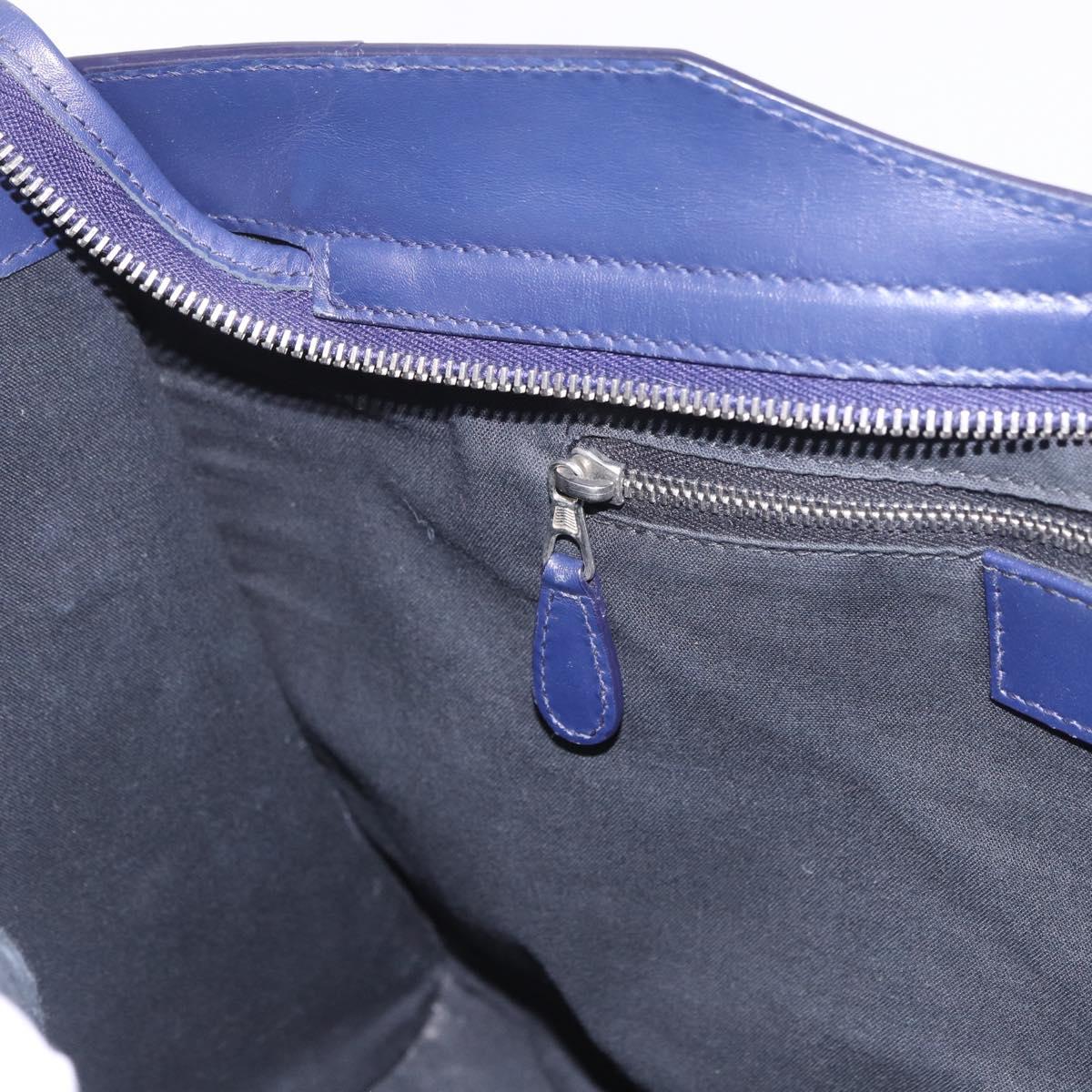 BALENCIAGA The Giant City Bag Leather Outlet 2way Navy 281770 Auth ep14879SAM