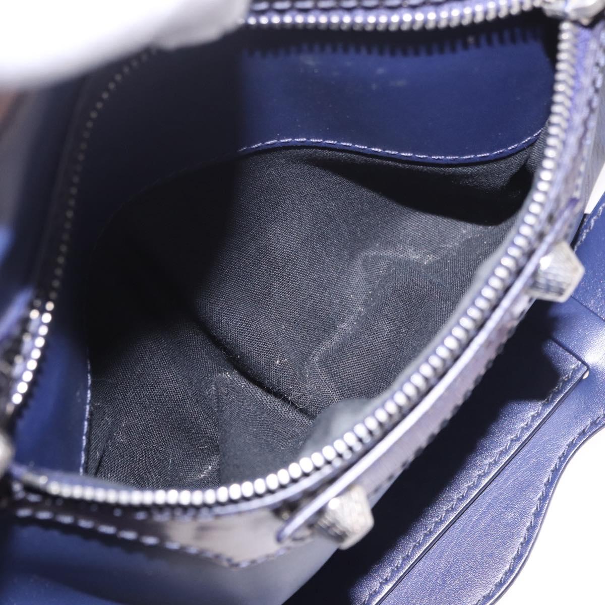 BALENCIAGA The Giant City Bag Leather Outlet 2way Navy 281770 Auth ep14879SAM