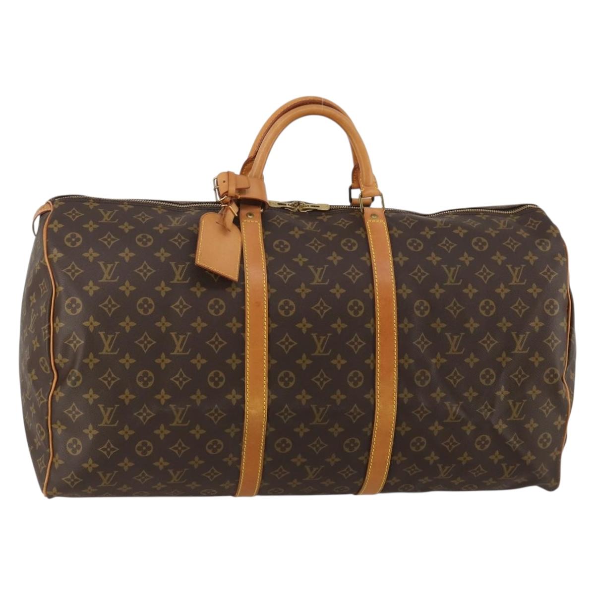 LOUIS VUITTON Monogram Keepall 60 Boston Bag M41422 LV Auth ep14883V