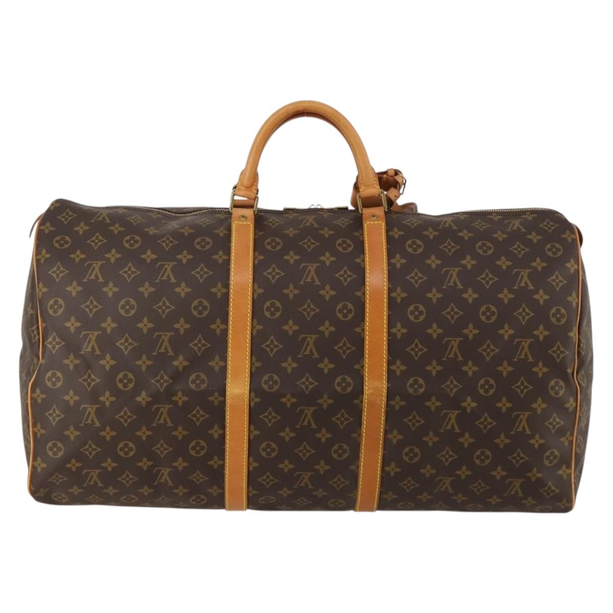 LOUIS VUITTON Monogram Keepall 60 Boston Bag M41422 LV Auth ep14883V
