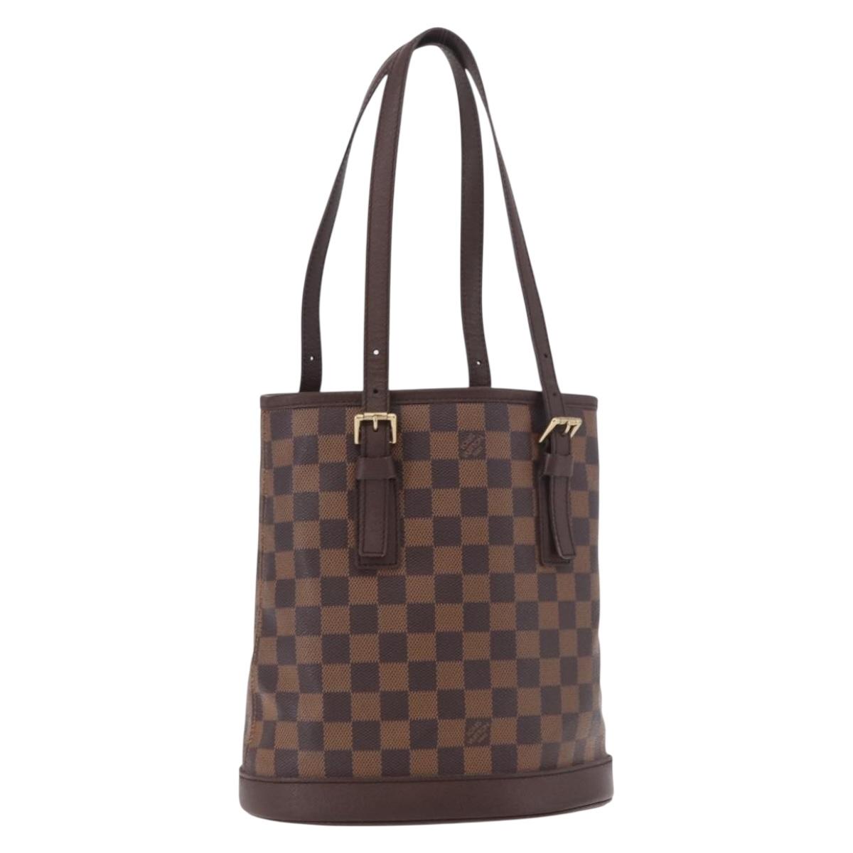 LOUIS VUITTON Damier Ebene Marais Shoulder Bag N42240 LV Auth ep14884V