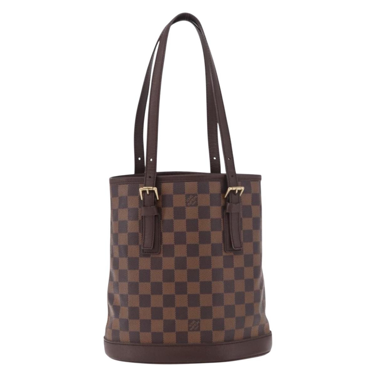 LOUIS VUITTON Damier Ebene Marais Shoulder Bag N42240 LV Auth ep14884V