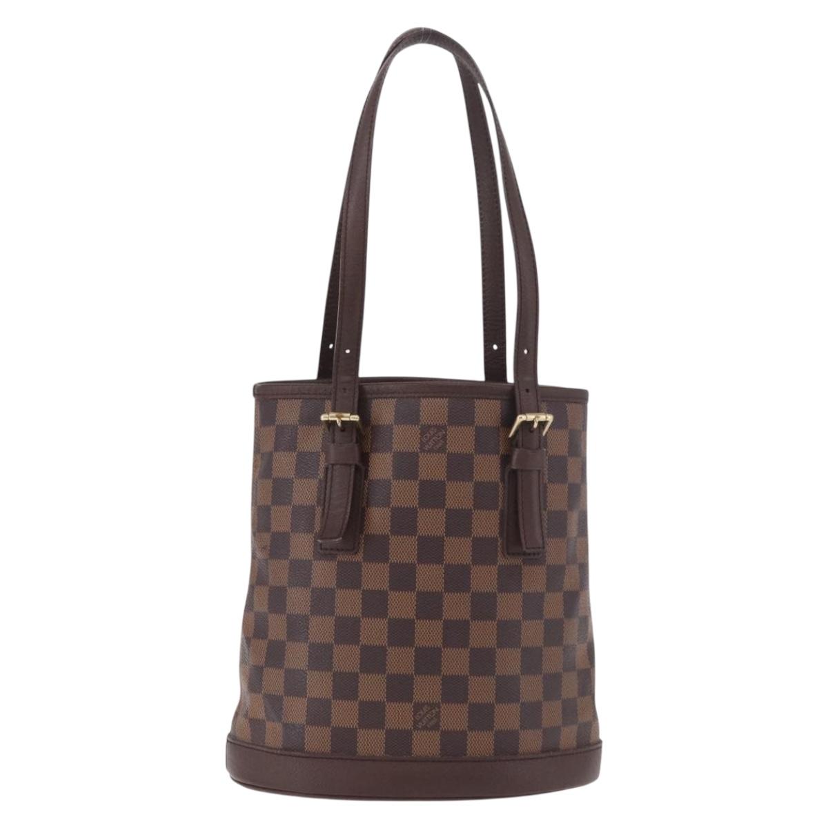 LOUIS VUITTON Damier Ebene Marais Shoulder Bag N42240 LV Auth ep14884V