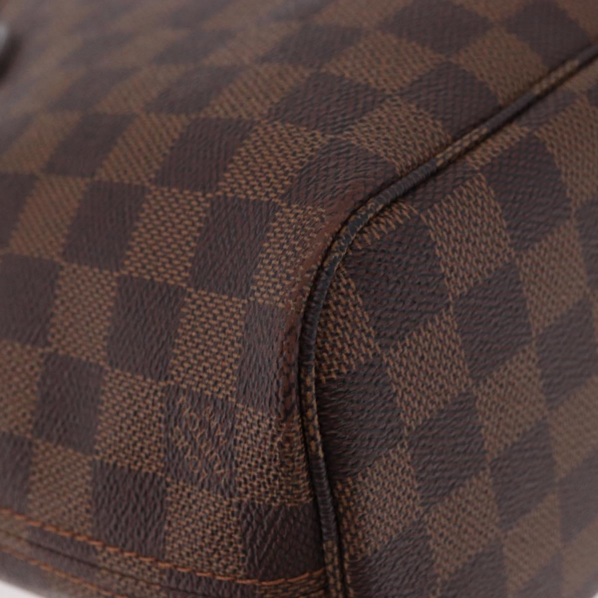 LOUIS VUITTON Damier Ebene Neverfull PM Tote Bag N51109 LV Auth ep14892A
