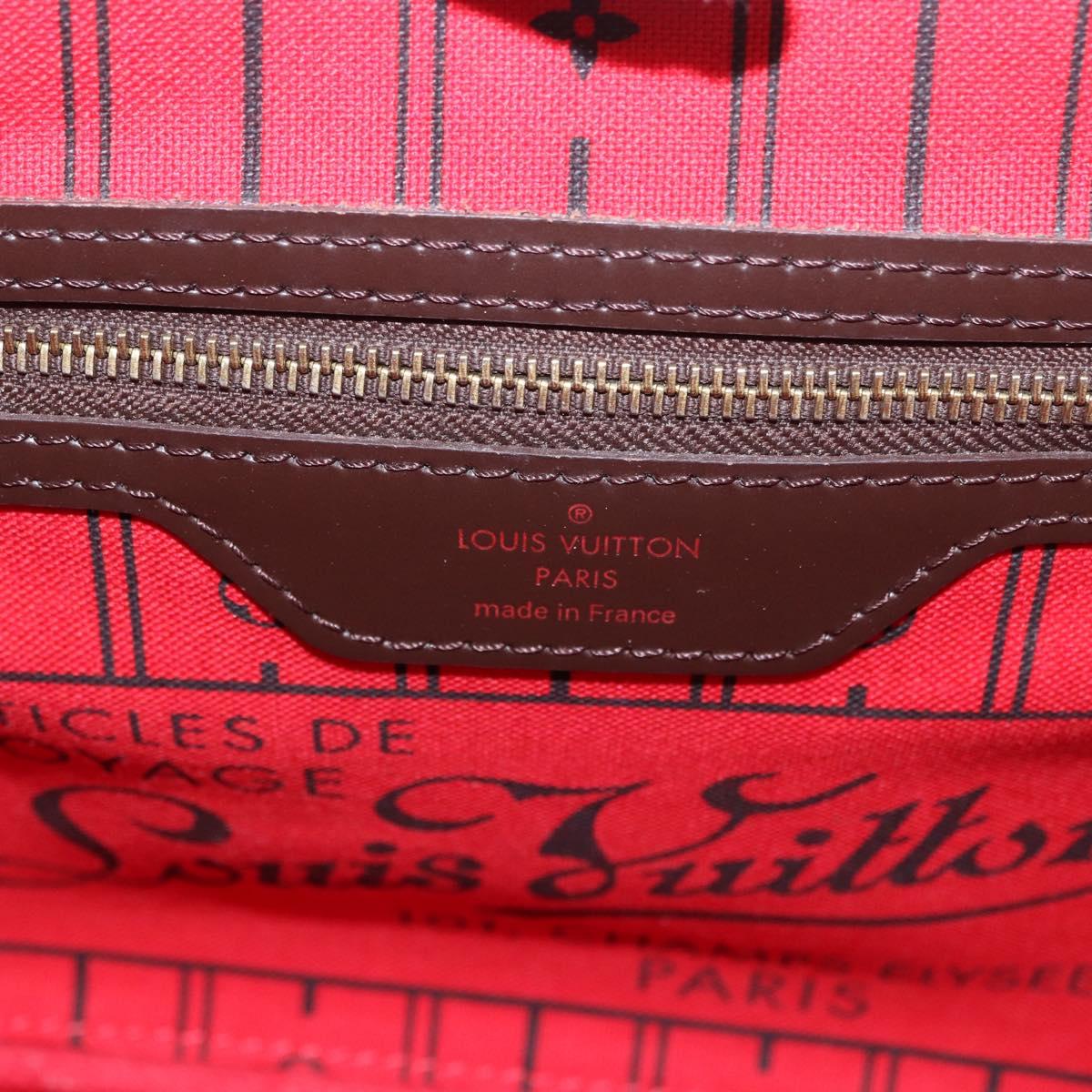 LOUIS VUITTON Damier Ebene Neverfull PM Tote Bag N51109 LV Auth ep14892A