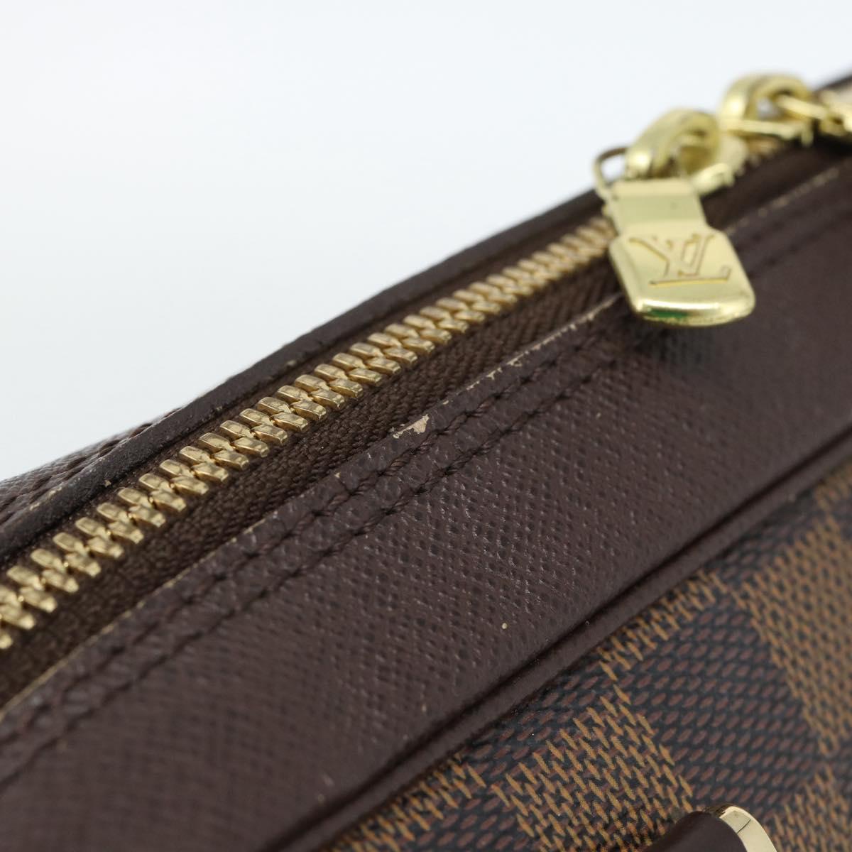 LOUIS VUITTON Damier Ebene Brera Hand Bag N51150 LV Auth ep14893A