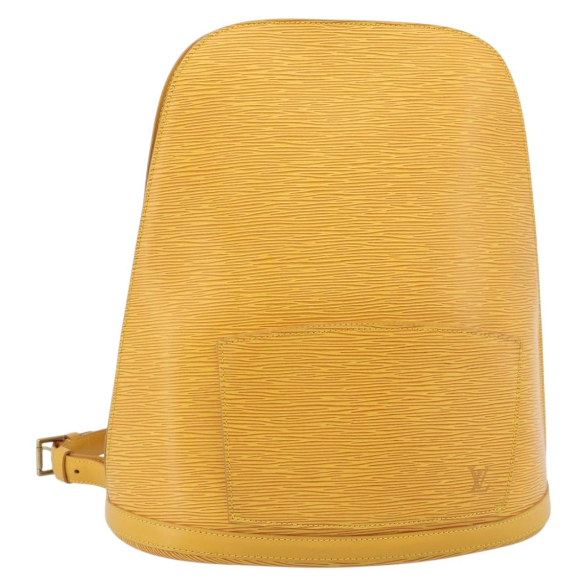 LOUIS VUITTON Epi Coblanc Shoulder Bag Yellow M52293 LV Auth ep14894