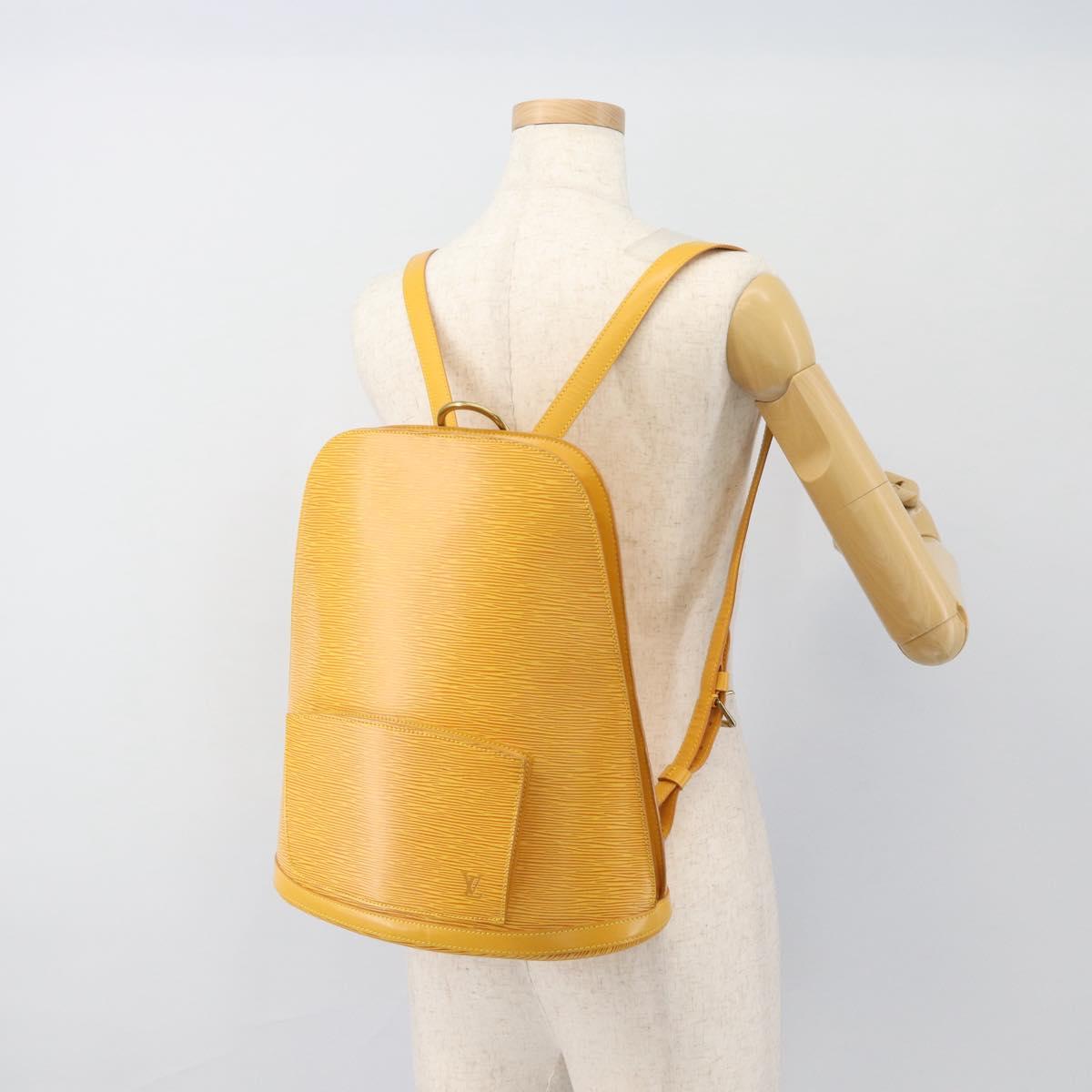 LOUIS VUITTON Epi Coblanc Shoulder Bag Yellow M52293 LV Auth ep14894