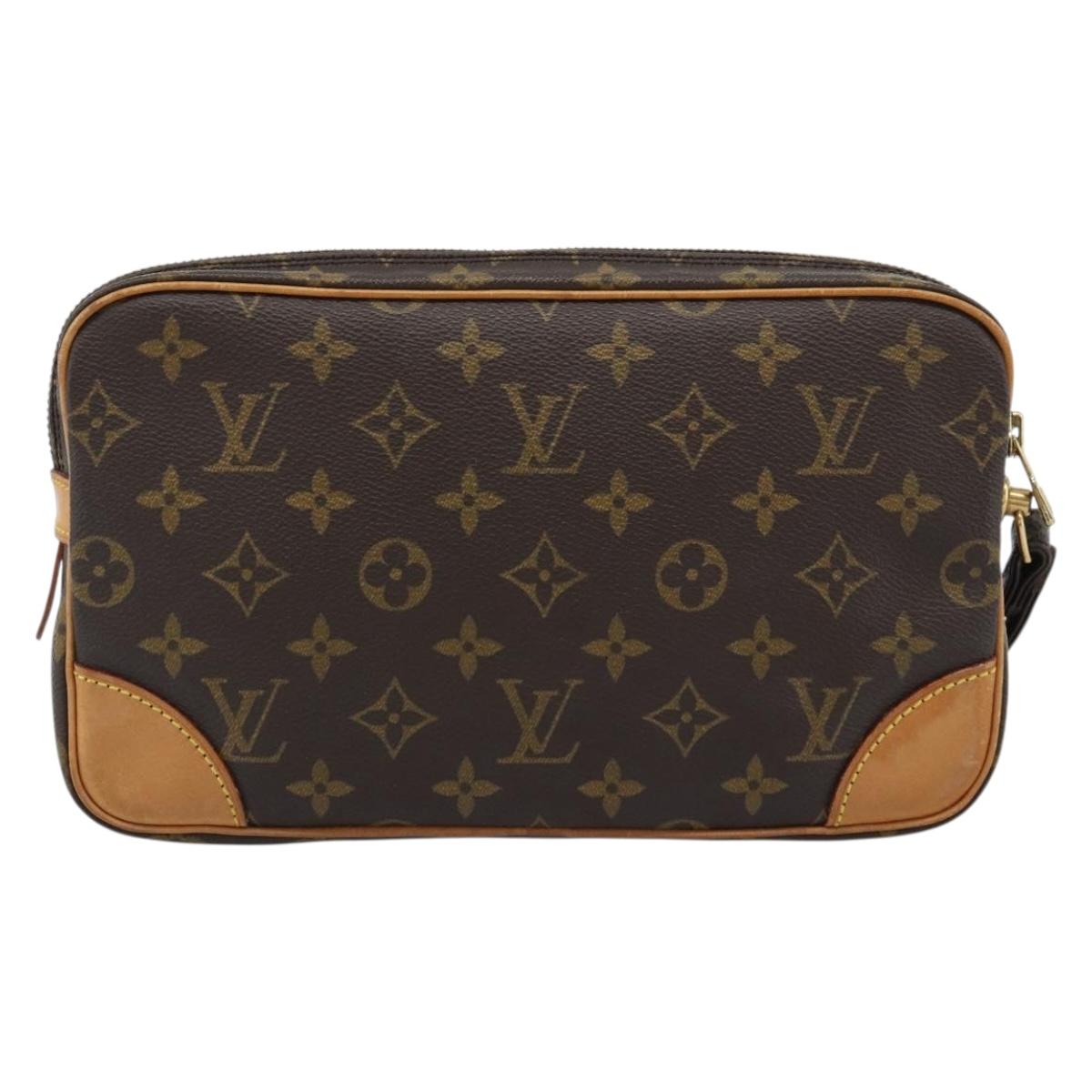 LOUIS VUITTON Monogram Marly Dragonne GM Clutch Bag M51825 LV Auth ep14895