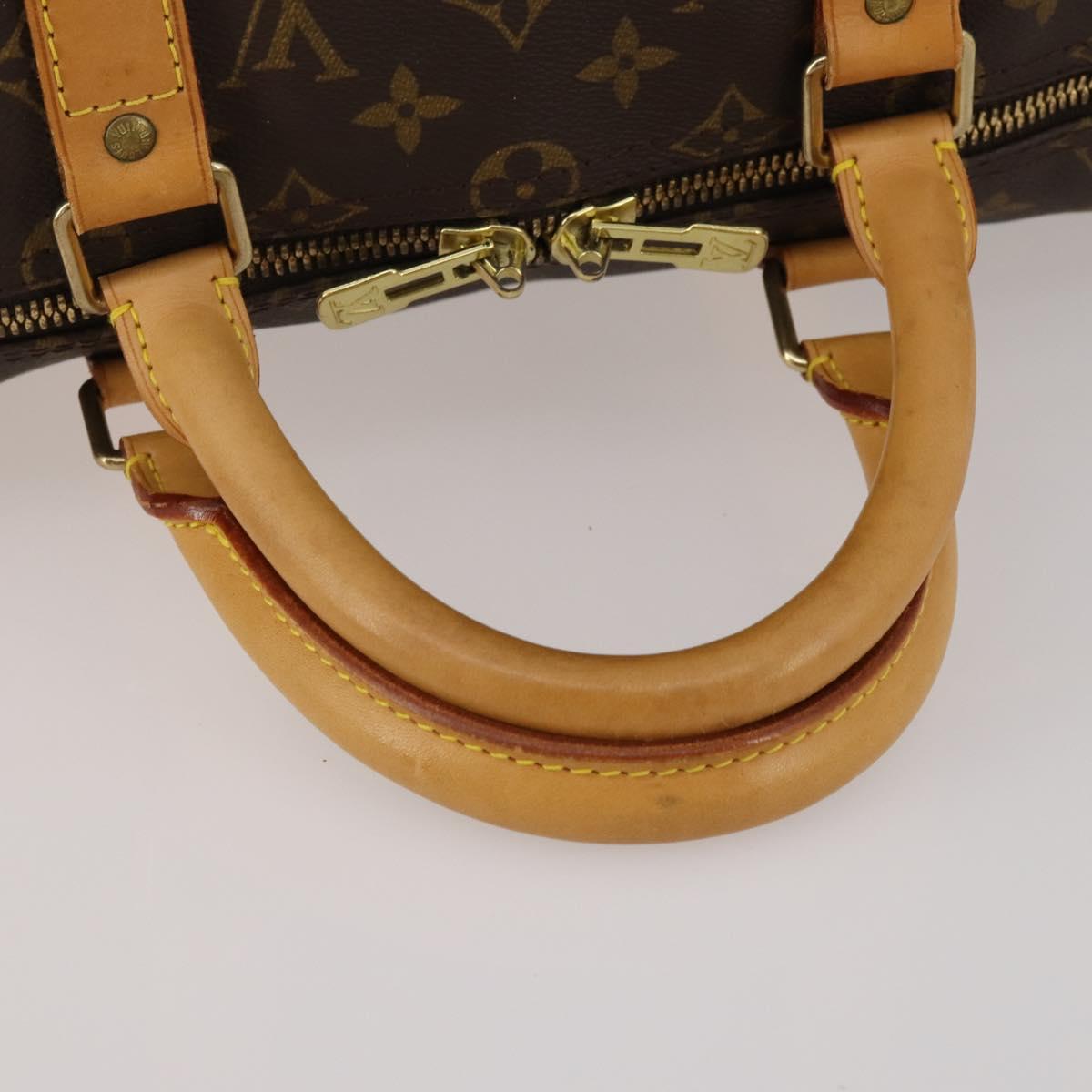 LOUIS VUITTON Monogram Keepall Bandouliere 50 Boston Bag M41416 LV Auth ep14896A