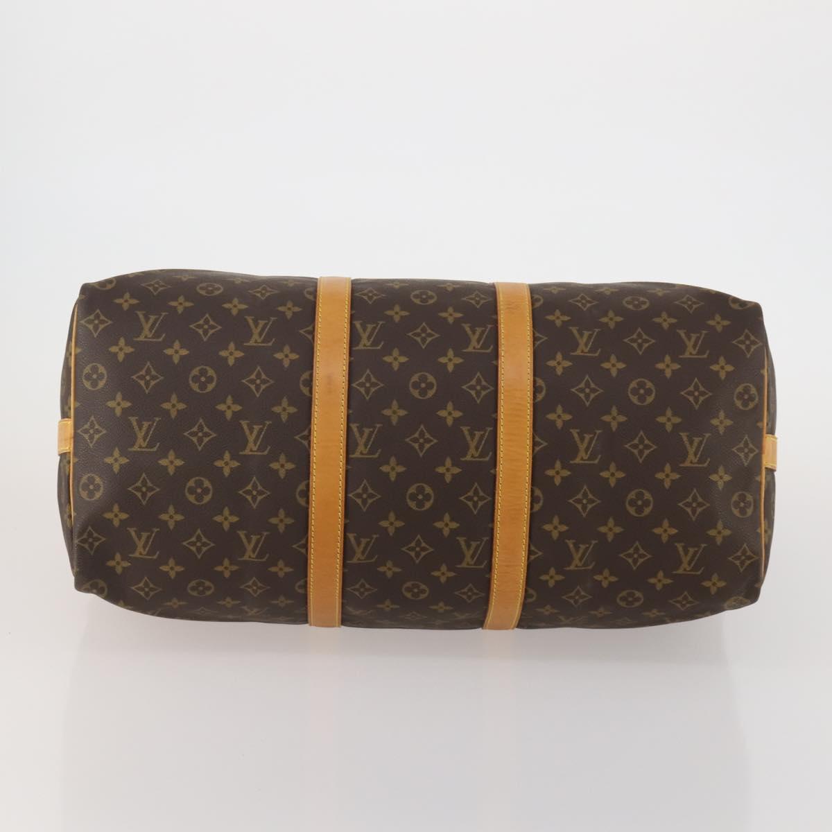 LOUIS VUITTON Monogram Keepall Bandouliere 50 Boston Bag M41416 LV Auth ep14896A