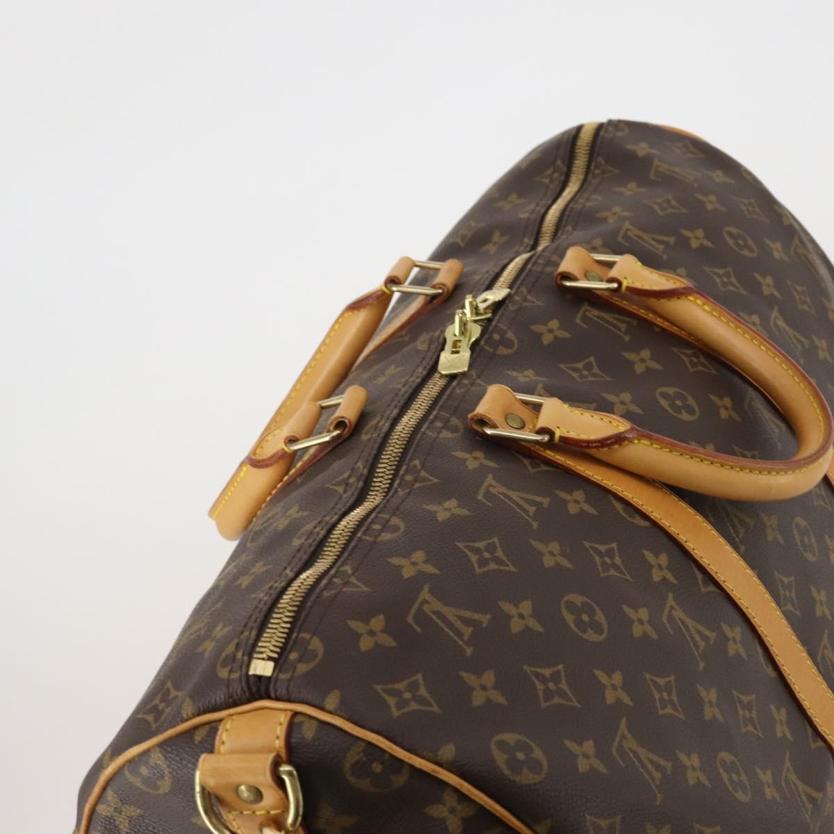 LOUIS VUITTON Monogram Keepall Bandouliere 50 Boston Bag M41416 LV Auth ep14896A