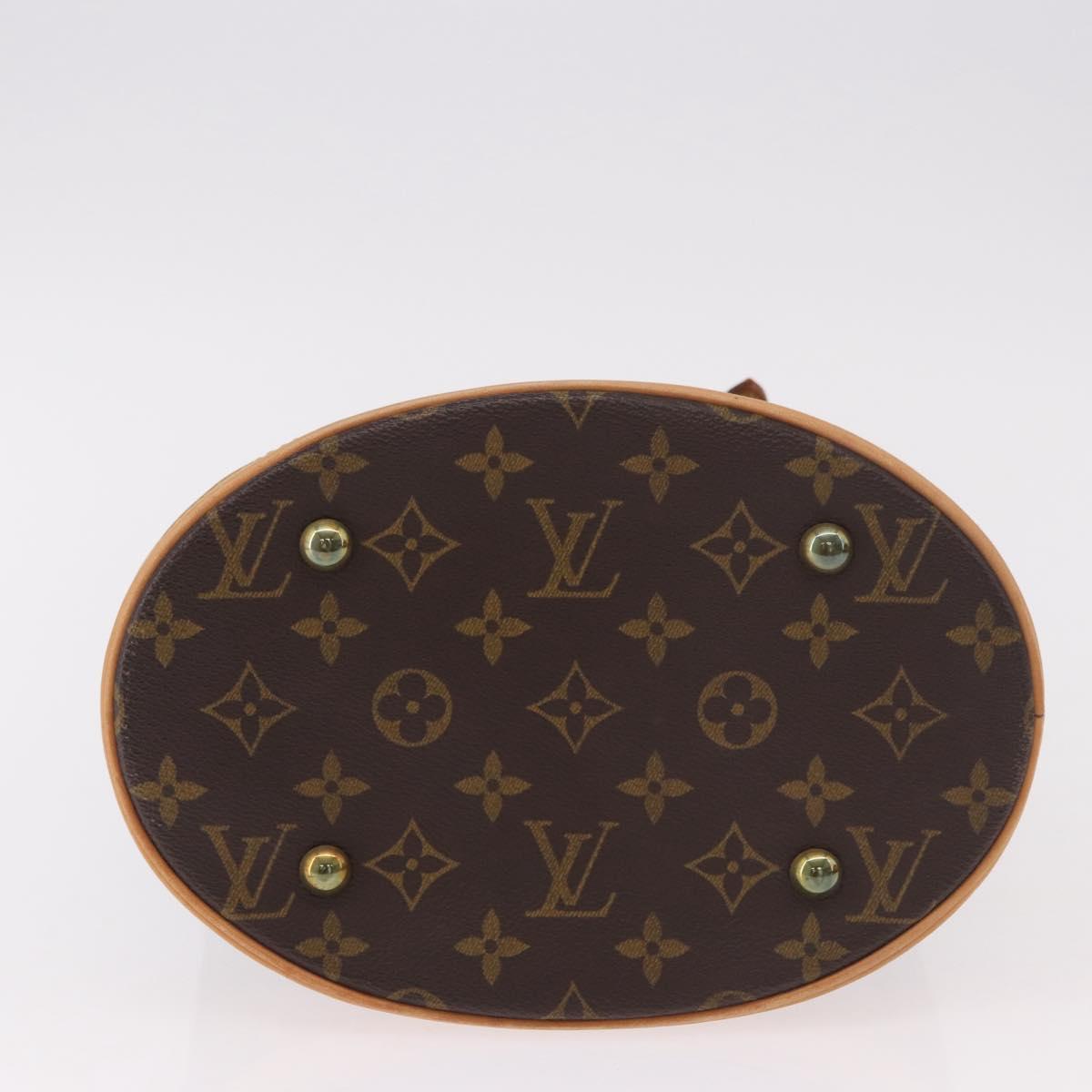LOUIS VUITTON Monogram Bucket PM Shoulder Bag M42238 LV Auth ep14899V