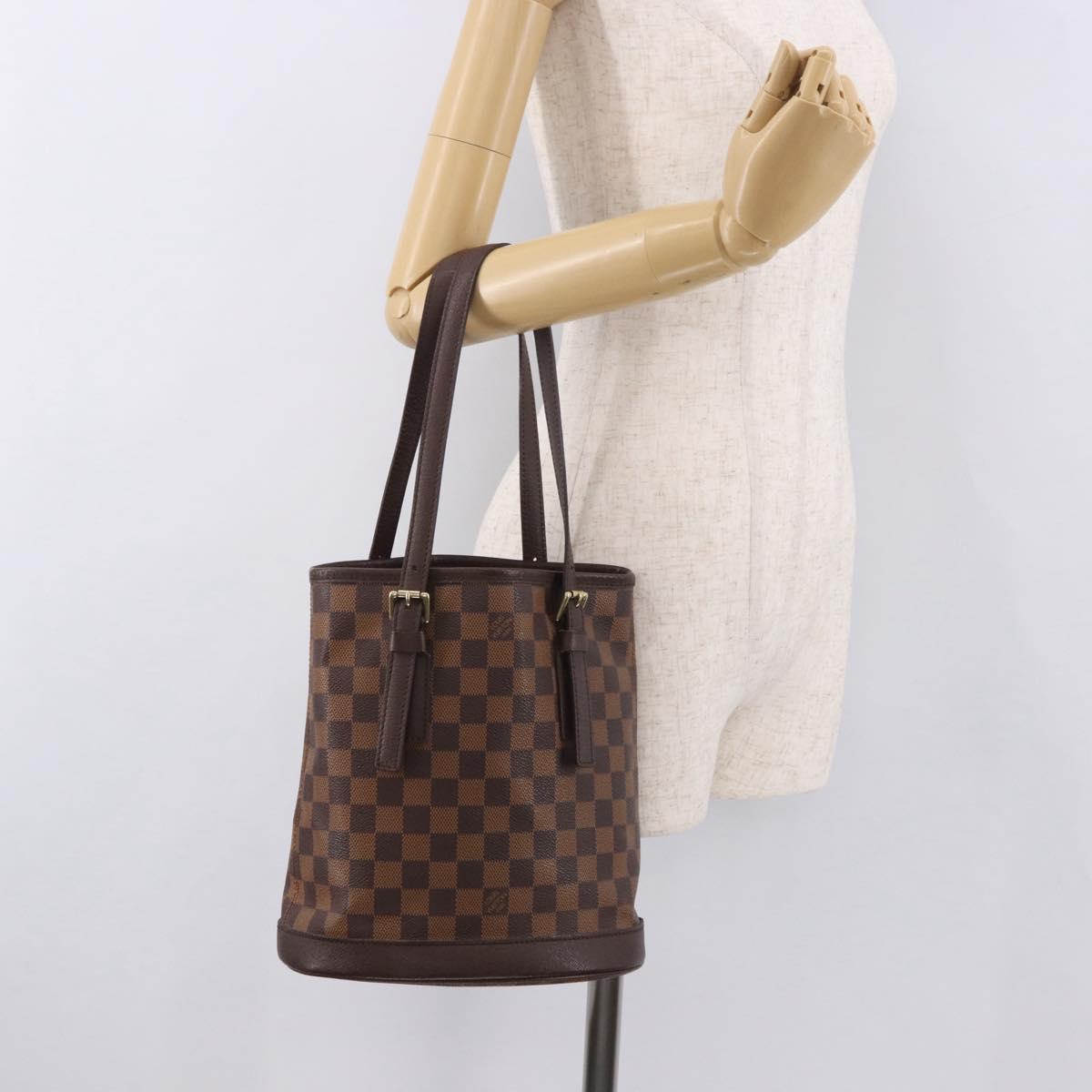 LOUIS VUITTON Damier Ebene Marais Shoulder Bag N42240 LV Auth ep14901V