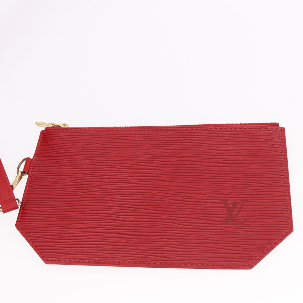 LOUIS VUITTON Epi Sac Depaule GM Shoulder Bag Red M80197 LV Auth ep14911A