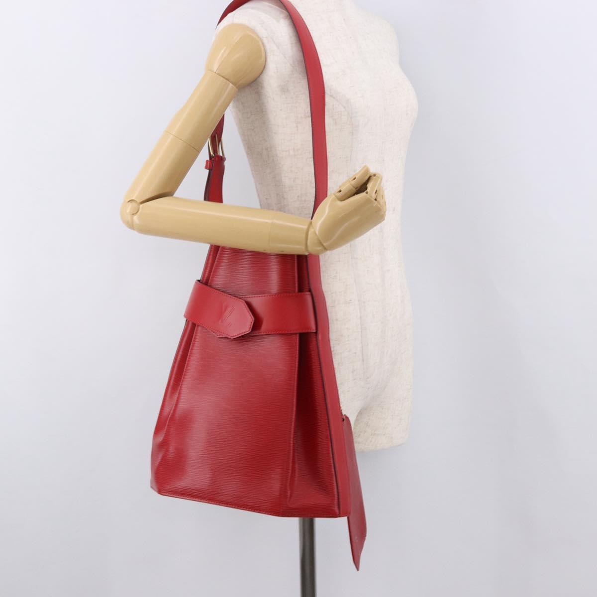 LOUIS VUITTON Epi Sac Depaule GM Shoulder Bag Red M80197 LV Auth ep14911A