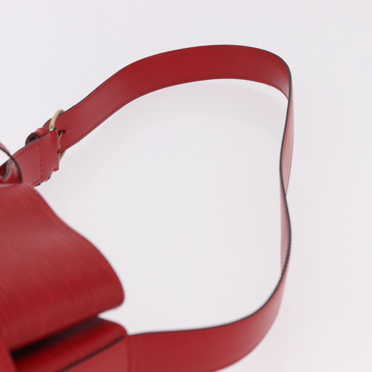 LOUIS VUITTON Epi Sac Depaule GM Shoulder Bag Red M80197 LV Auth ep14911A